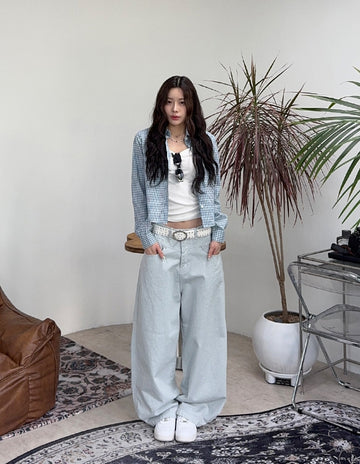 Akan Double Yoke Snap Cotton Pants